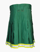 The Green Utility Kilt for Firefighter - Scottish Kilt Jacket™ USA-UK